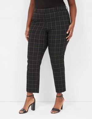 Lane Bryant 4-Season Slim Ankle Broek Dames Room Blauw | JDN6024TK