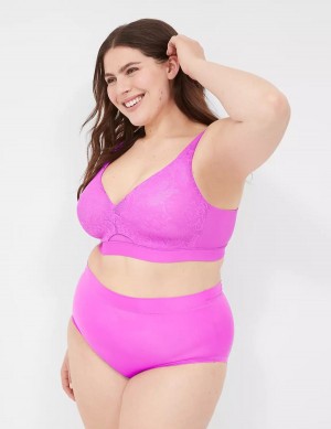 Lane Bryant Comfort Bliss Lightly Lined No-Wire Bralettes Dames Lichtpaars | SML823WZ
