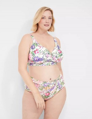 Lane Bryant Comfort Bliss Lightly Lined No-Wire Bralettes Dames Wit Gekleurd | KWN1179ID