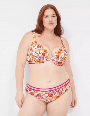 Lane Bryant Cotton Boost Plunge Bralettes Dames Wit | NYJ8770XH