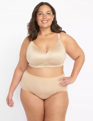 Lane Bryant Invisible Backsmoother Lightly Lined No-Wire Bralettes Dames Beige | LGH8844MQ