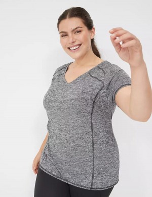 Lane Bryant LIVI Wicking Active Tee T-shirts Dames Zwart | TYY9130AV
