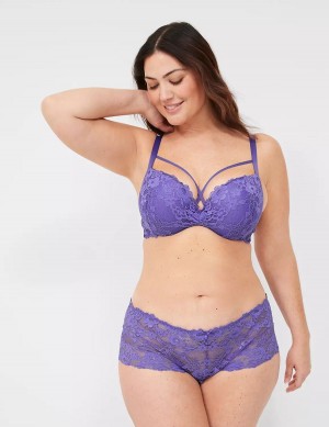 Lane Bryant Lace Max Boost Plunge Bralettes Dames Paars | ASZ8595HU