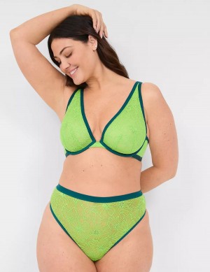 Lane Bryant Lace Unlined High Apex Bralettes Dames Groen | SKV82100YL