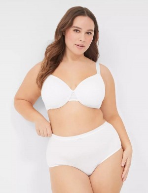 Lane Bryant Lightly Lined Full Coverage With Lace Bralettes Dames Wit | URH993UC