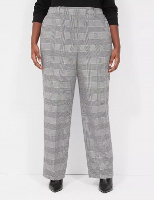 Lane Bryant Perfect Drape Pull-On Straight Broek Dames Zwart | XIC1313HO