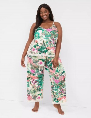 Lane Bryant Printed Cami & Pant PJ Set Pyjama Dames Groen Gekleurd | JCJ4698KC