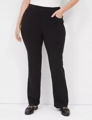 Lane Bryant Pull-On Ponte Boot Broek Dames Zwart | UKP3263YM