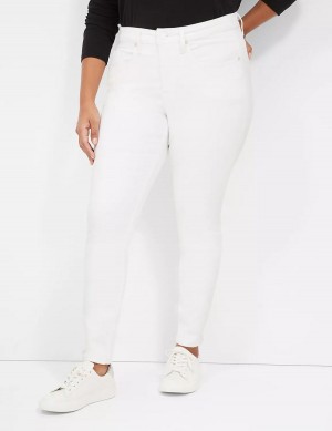Lane Bryant Signature Fit White Skinny Jeans Dames Wit | MXH387VY