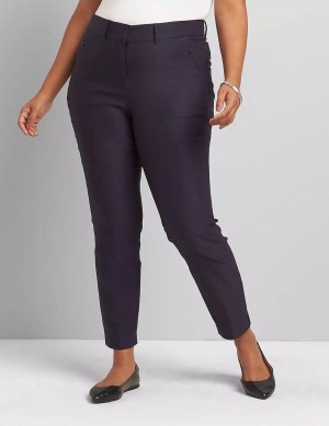 Lane Bryant Slim Ankle 4-Season Broek Dames Blauw | NDY353LD