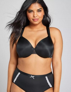 Lane Bryant Smooth Lightly Lined Full Coverage Bralettes Dames Zwart | VUZ3955EJ