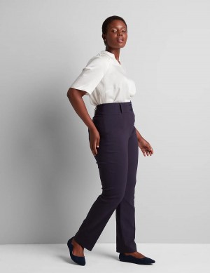 Lane Bryant Tighter Tummy High-Rise Straight 4-Season Broek Dames Blauw | FOP2712MA