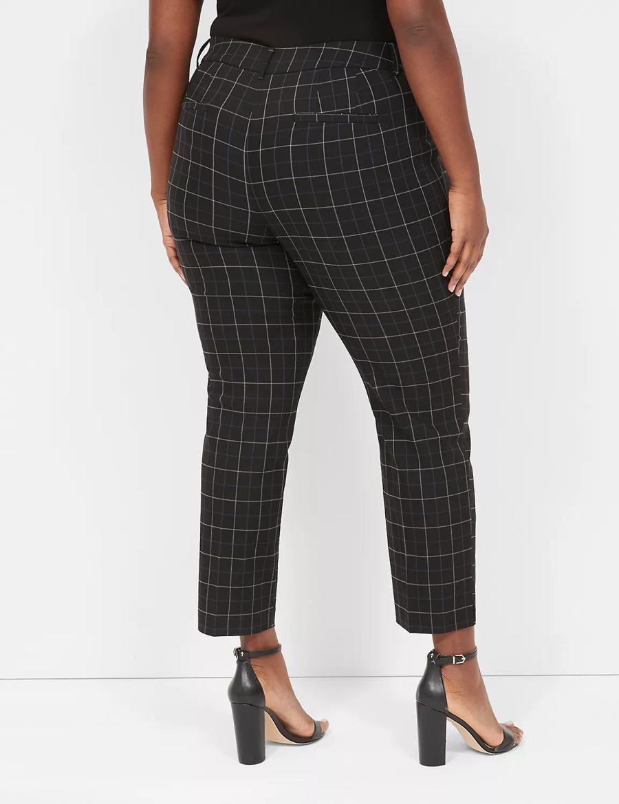 Lane Bryant 4-Season Slim Ankle Broek Dames Room Blauw | JDN6024TK