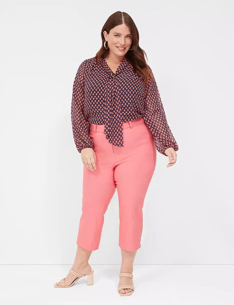 Lane Bryant 4-Season Slim Capri Broek Dames Koraal | OGI4080BD