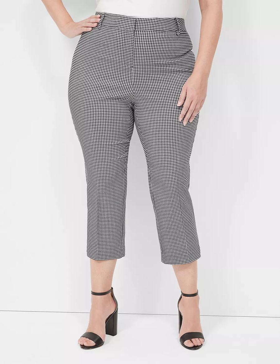Lane Bryant 4-Season Slim Capri Broek Dames Zwart | OCF2052ED