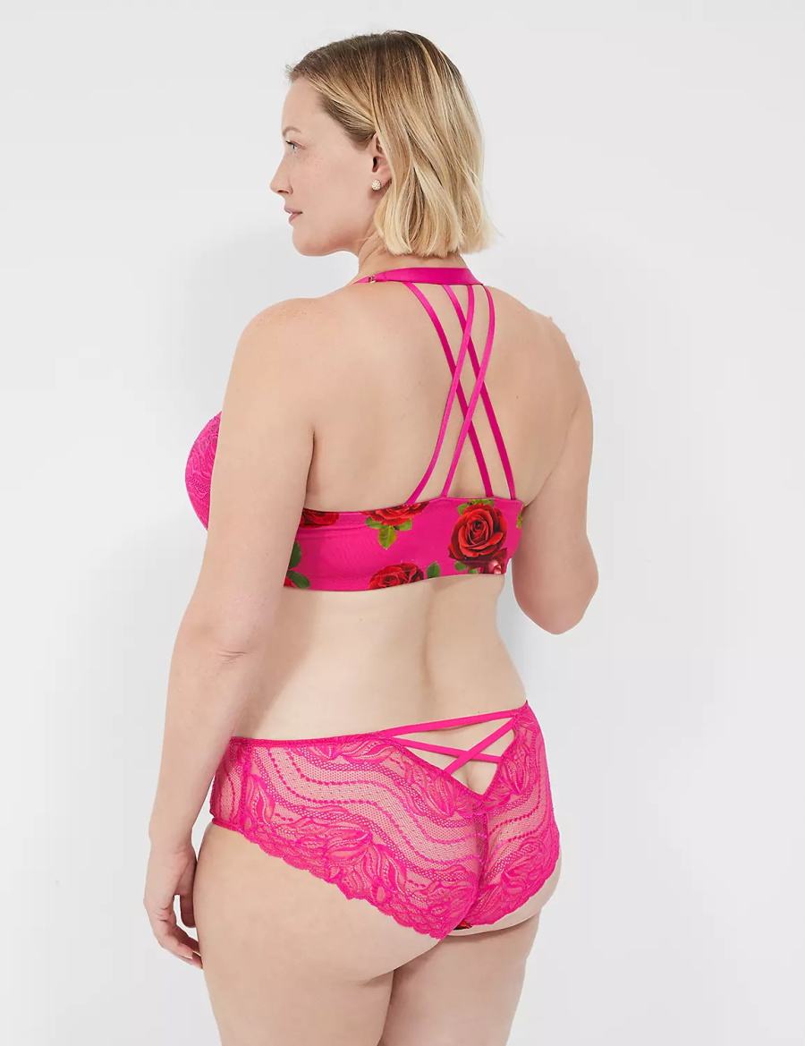 Lane Bryant Boost Plunge Bralettes Dames Roze Fuchsie | HUK949VF