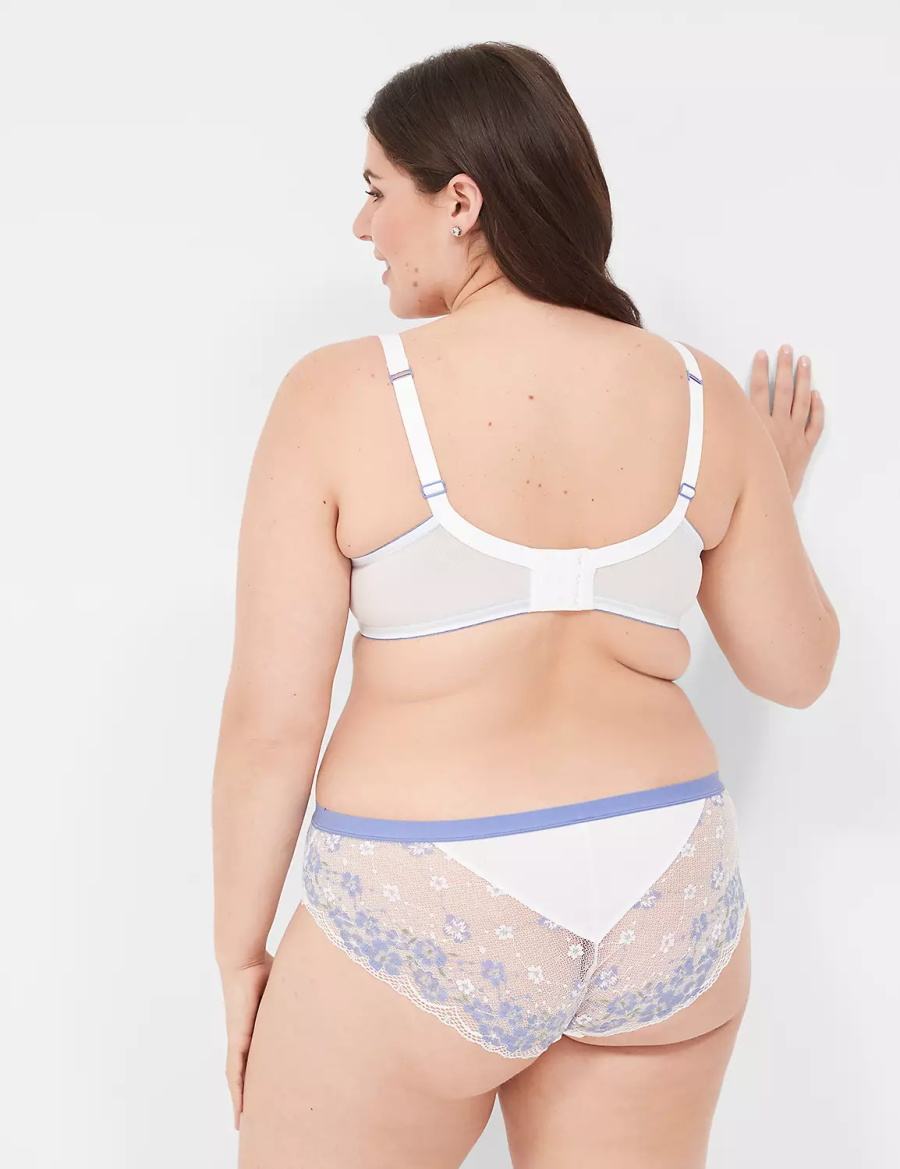 Lane Bryant Boost Plunge With Lace Bralettes Dames Wit | ASA7715CI