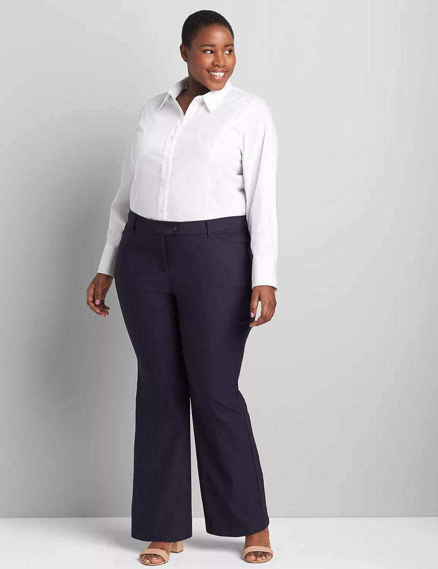 Lane Bryant Boot 4-Season Broek Dames Blauw | IIM7166BD