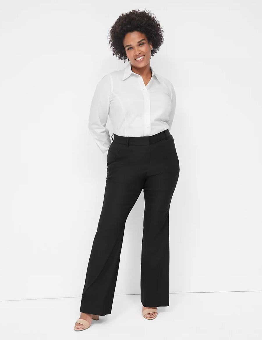 Lane Bryant Boot 4-Season Broek Dames Zwart | HVM716DQ
