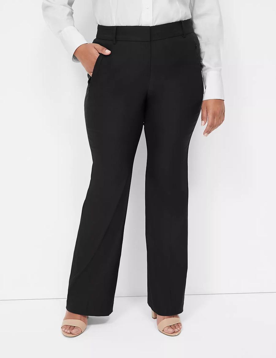 Lane Bryant Boot 4-Season Broek Dames Zwart | HVM716DQ