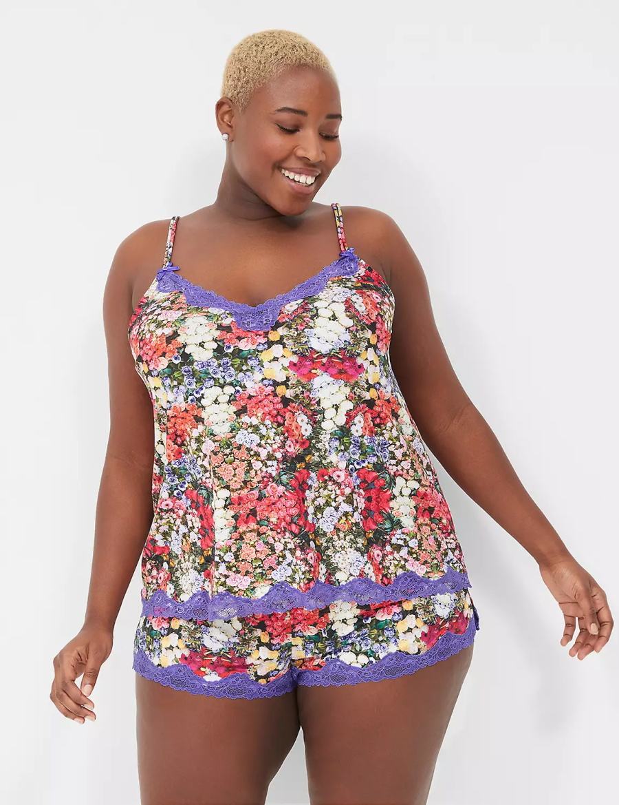 Lane Bryant Cami & Short Set Pyjama Dames Gekleurd | KDG7761KV