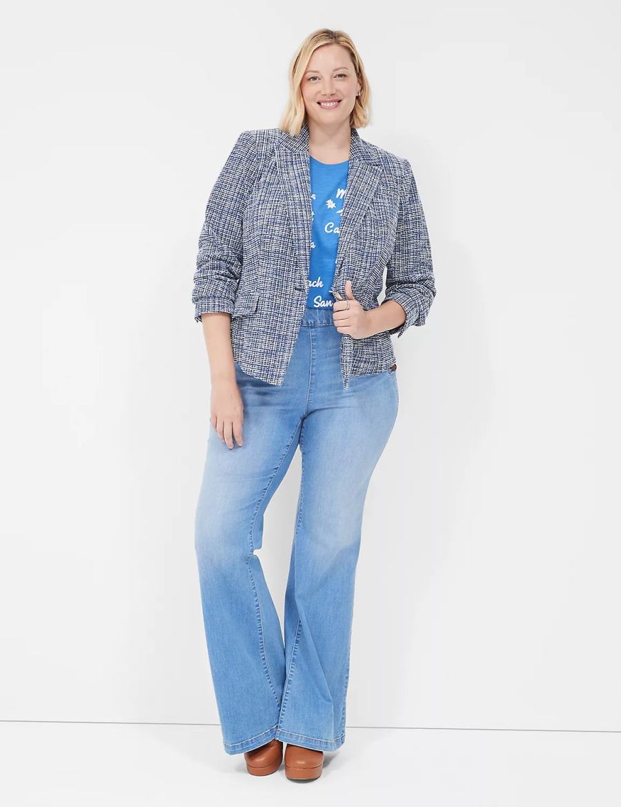 Lane Bryant Cities Graphic Tee T-shirts Dames Blauw | UWM5627HT