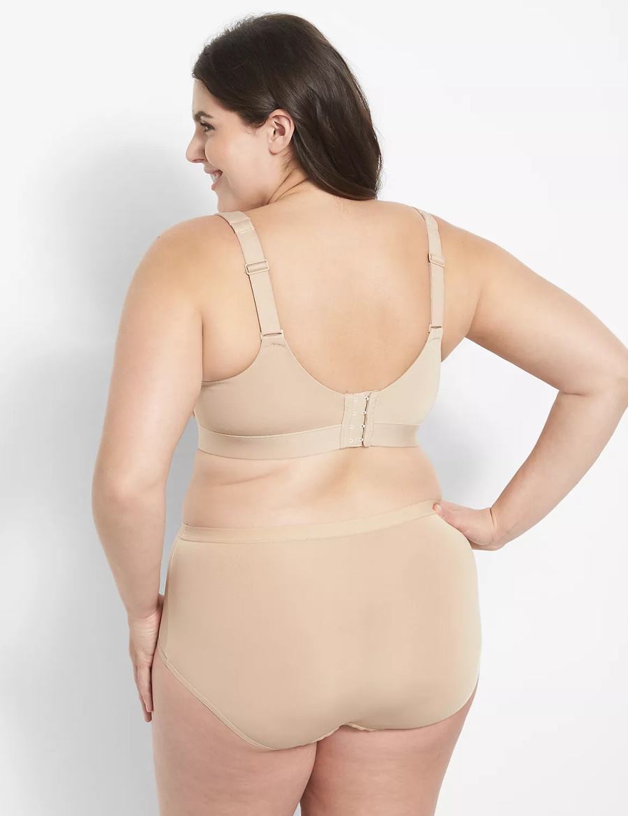 Lane Bryant Comfort Bliss Lightly Lined Full Coverage Bralettes Dames Beige | UBL9970RQ