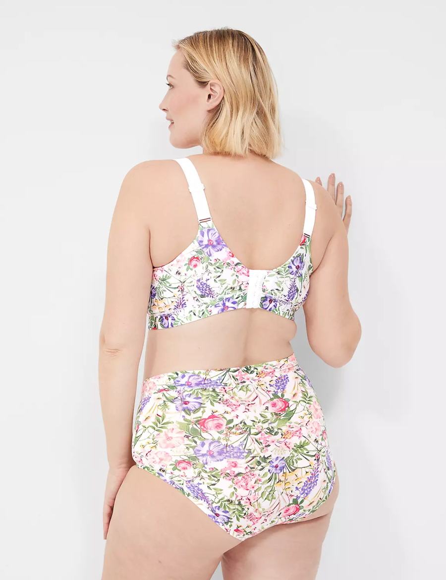 Lane Bryant Comfort Bliss Lightly Lined No-Wire Bralettes Dames Wit Gekleurd | KWN1179ID