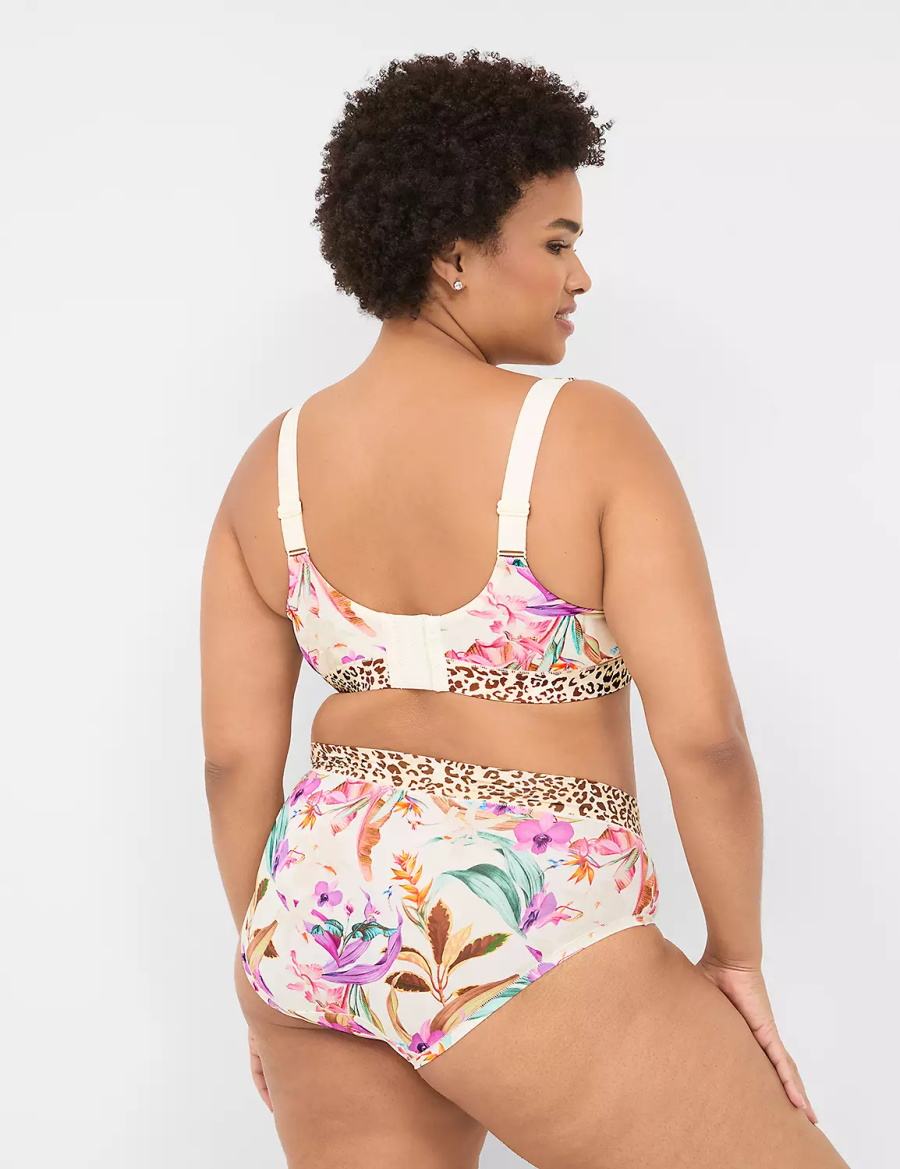 Lane Bryant Comfort Bliss Lightly Lined Balconette BH Dames Wit Gekleurd | ZYP4346LF