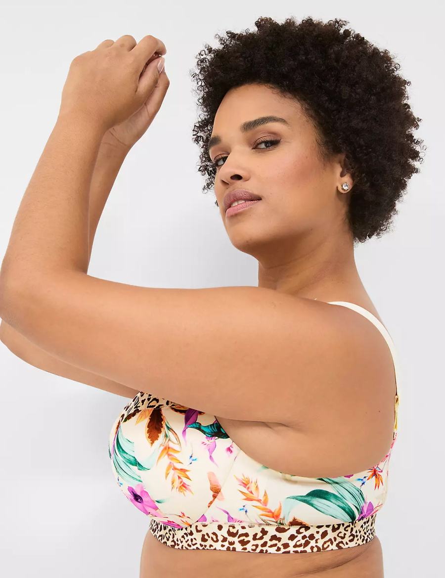 Lane Bryant Comfort Bliss Lightly Lined Balconette BH Dames Wit Gekleurd | ZYP4346LF