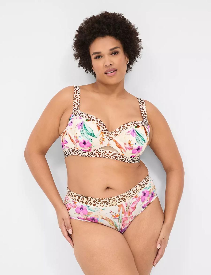 Lane Bryant Comfort Bliss Lightly Lined Balconette BH Dames Wit Gekleurd | ZYP4346LF
