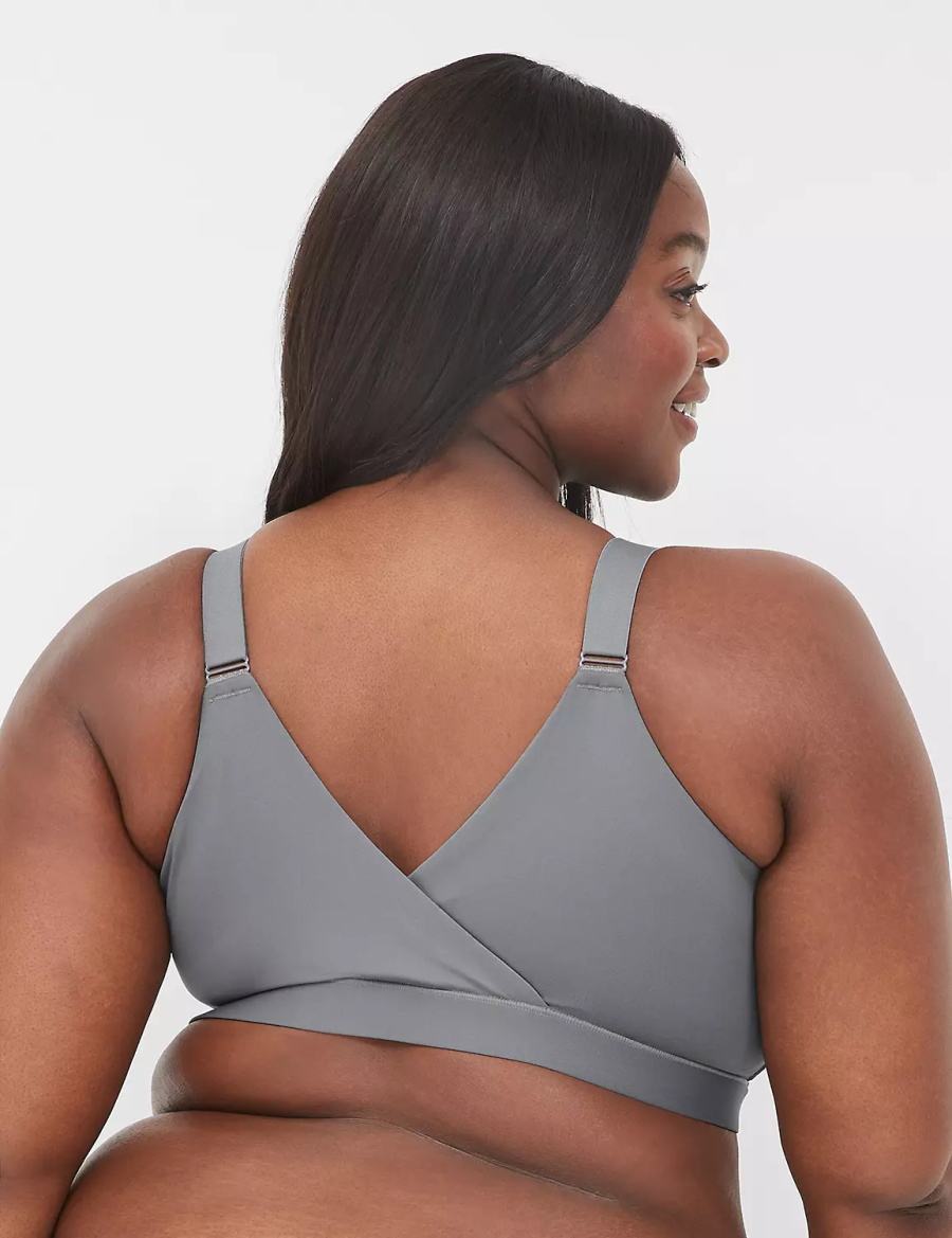Lane Bryant Comfort Bliss No-Wire Lounge Bralettes Dames Donkergrijs | JGI9684YG