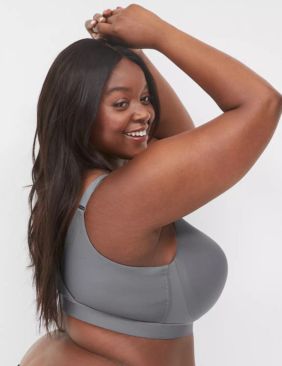 Lane Bryant Comfort Bliss No-Wire Lounge Bralettes Dames Donkergrijs | JGI9684YG