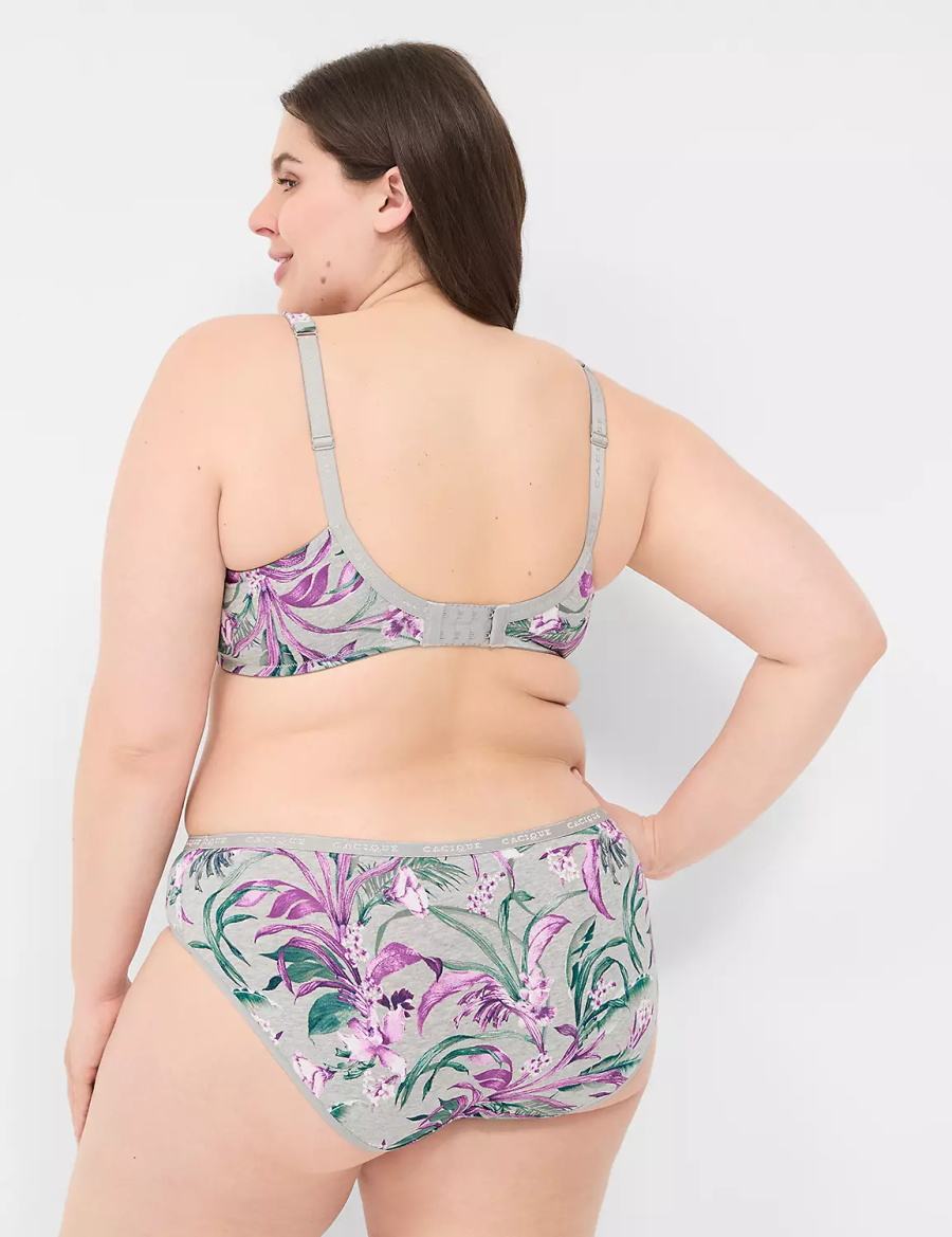 Lane Bryant Cotton Hipster Panty Dames Grijs | EBU7873LA