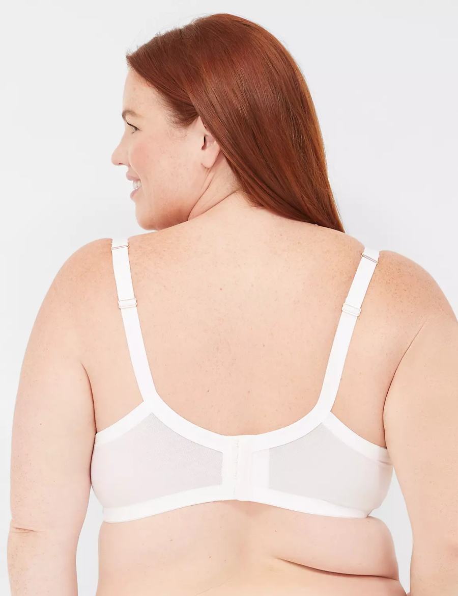 Lane Bryant Digital Print Lace Boost Balconette BH Dames Wit | MOK4684GL