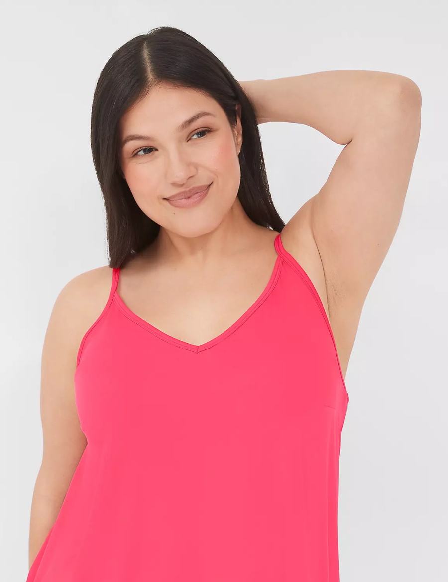 Lane Bryant DreamyCool Cami & Block Pant PJ Set Pyjama Dames Roze Gekleurd | YTO1623KB