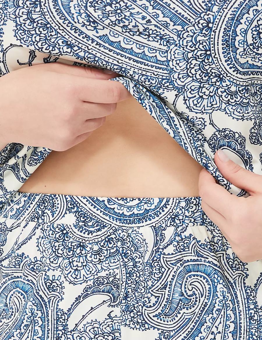 Lane Bryant DreamyCool Tank & Short PJ Set Pyjama Dames Blauw Gekleurd | BYV4247HT