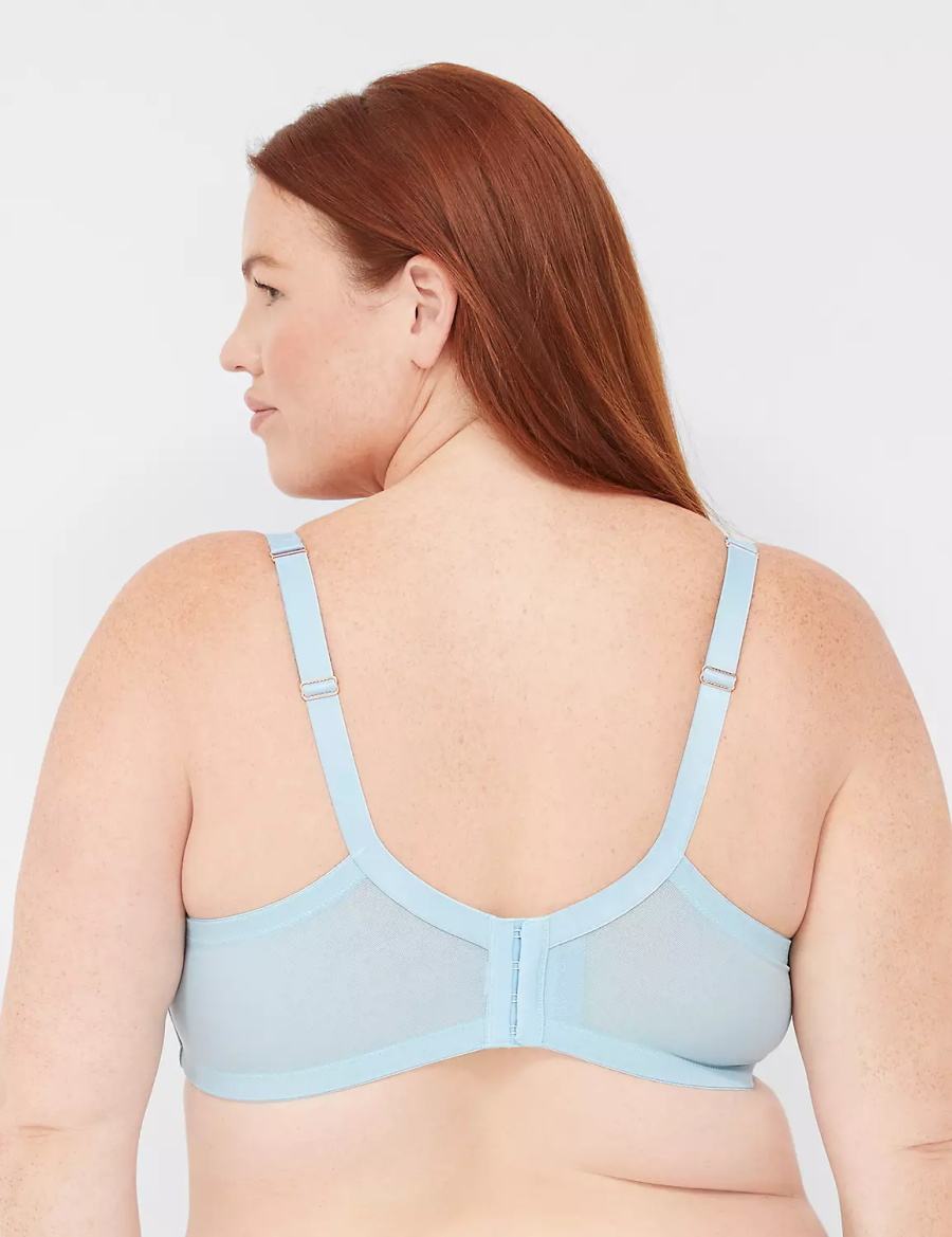 Lane Bryant Embroidered Boost Balconette BH Dames Blauw | NEF253DI