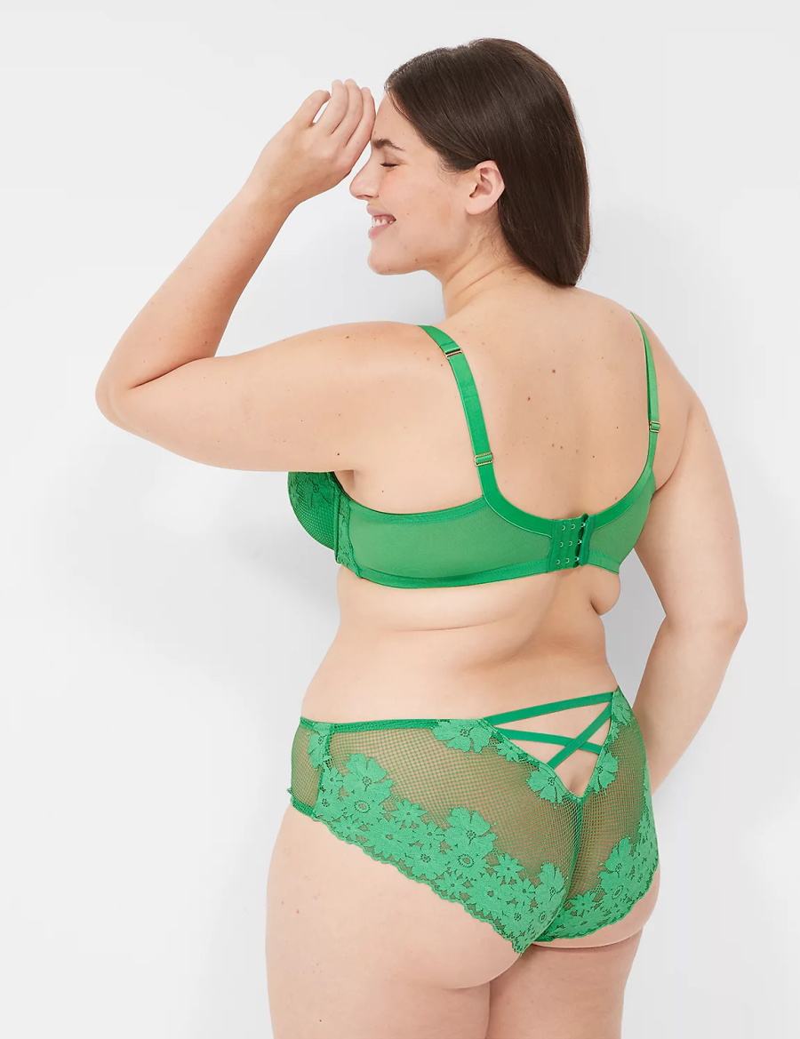 Lane Bryant Fishnet Lace Brutaal Panty Dames Groen | BNA6384PE