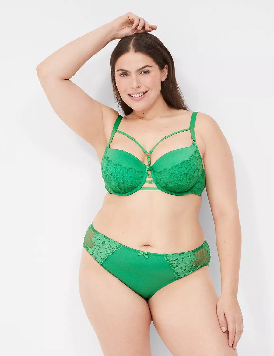 Lane Bryant Fishnet Lace Brutaal Panty Dames Groen | BNA6384PE