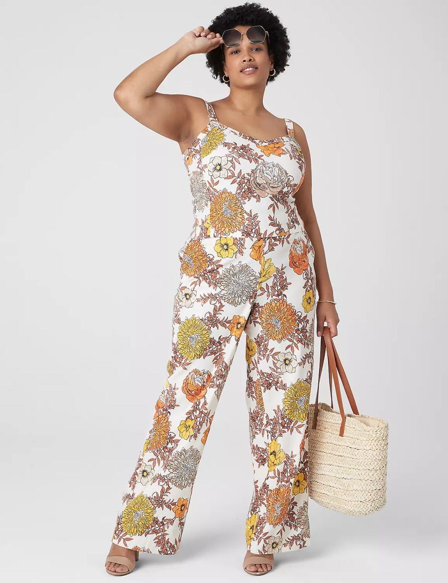 Lane Bryant Fitted Crop Cami Tanktop Dames Wit Gekleurd | VDN6721AU