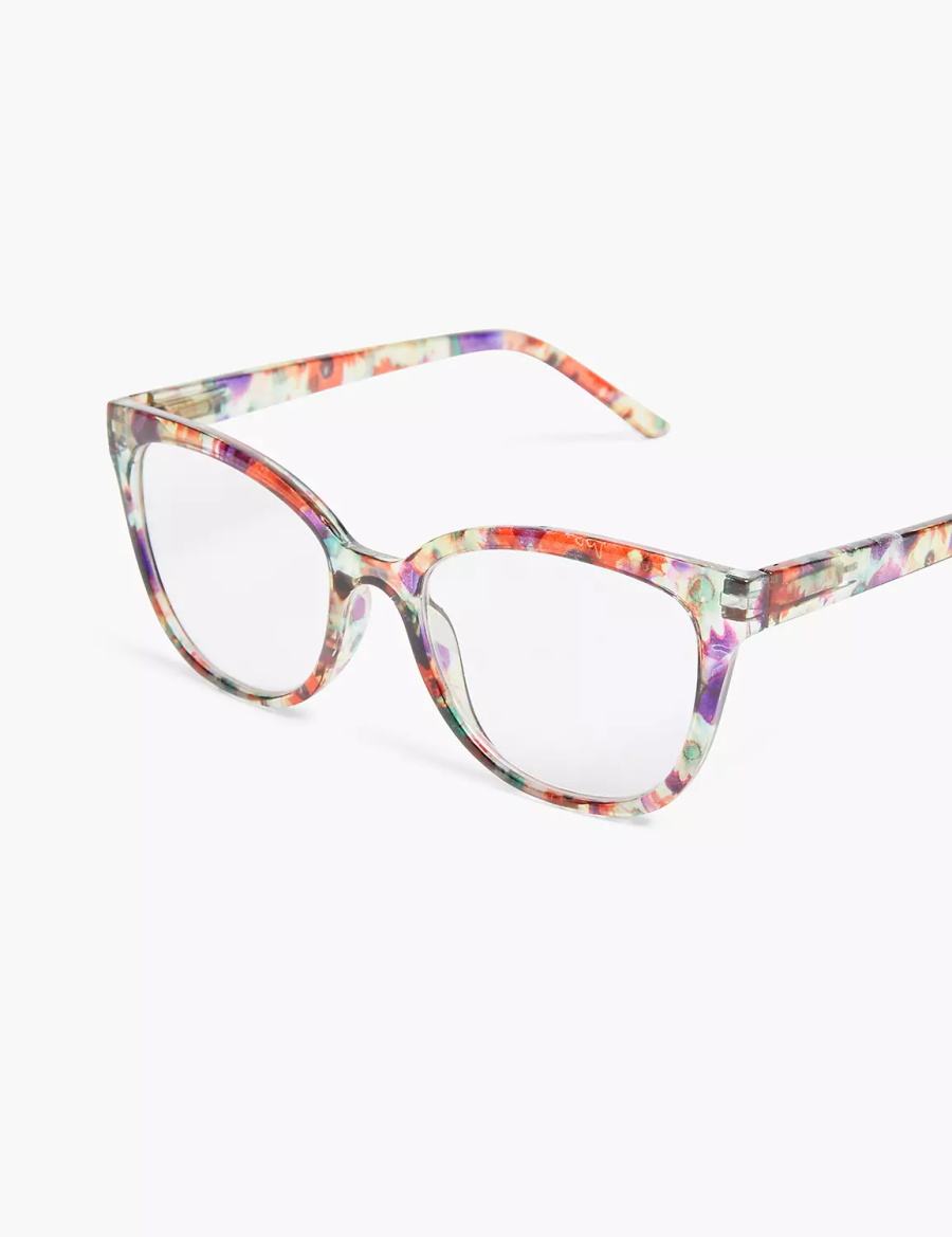 Lane Bryant Floral Cateye Reading Bril Dames Gekleurd | GTI8279HU