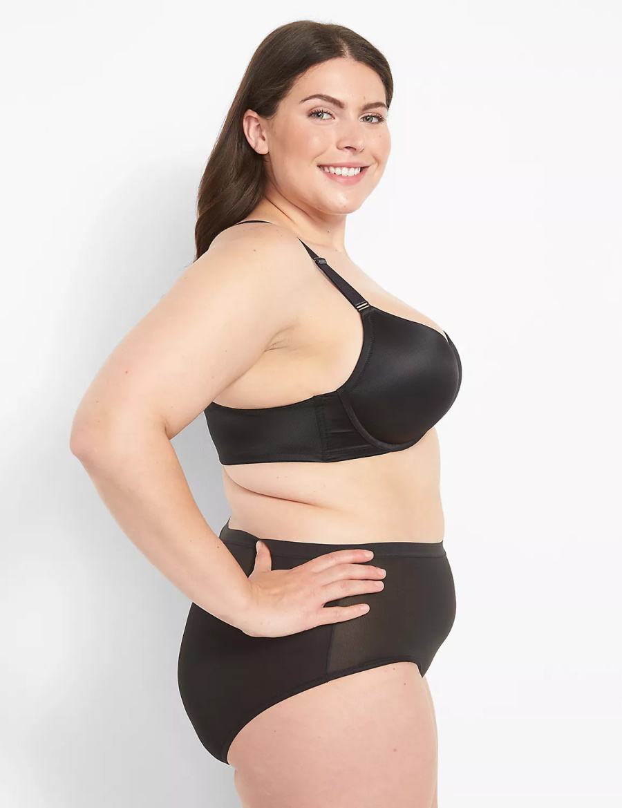 Lane Bryant Front-Close Boost Plunge Bralettes Dames Zwart | OIO3375UW