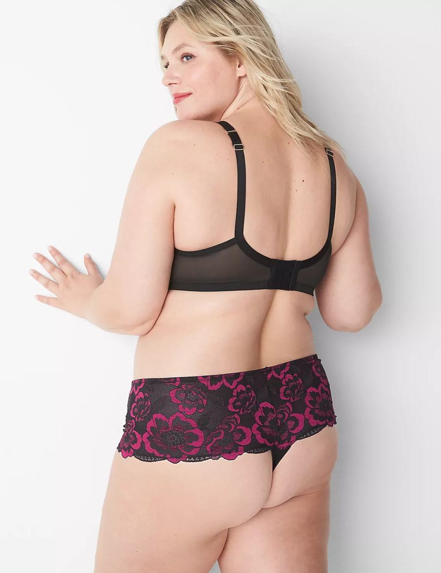 Lane Bryant High-Neck Lightly Lined Balconette BH Dames Zwart | HWA6735NN