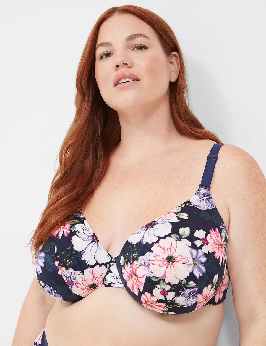 Lane Bryant Invisible Backsmoother Lightly Lined Full Coverage Bralettes Dames Blauw | RNC376EZ