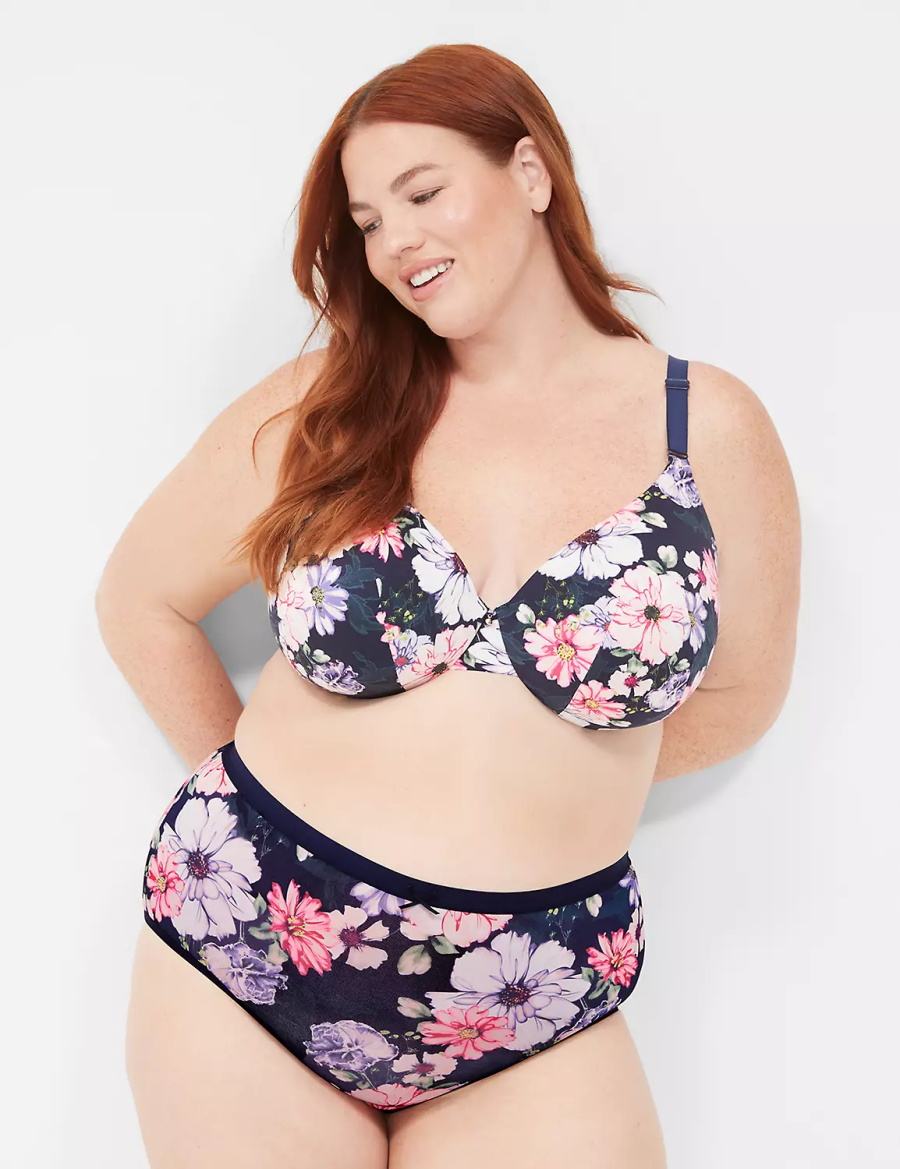 Lane Bryant Invisible Backsmoother Lightly Lined Full Coverage Bralettes Dames Blauw | RNC376EZ