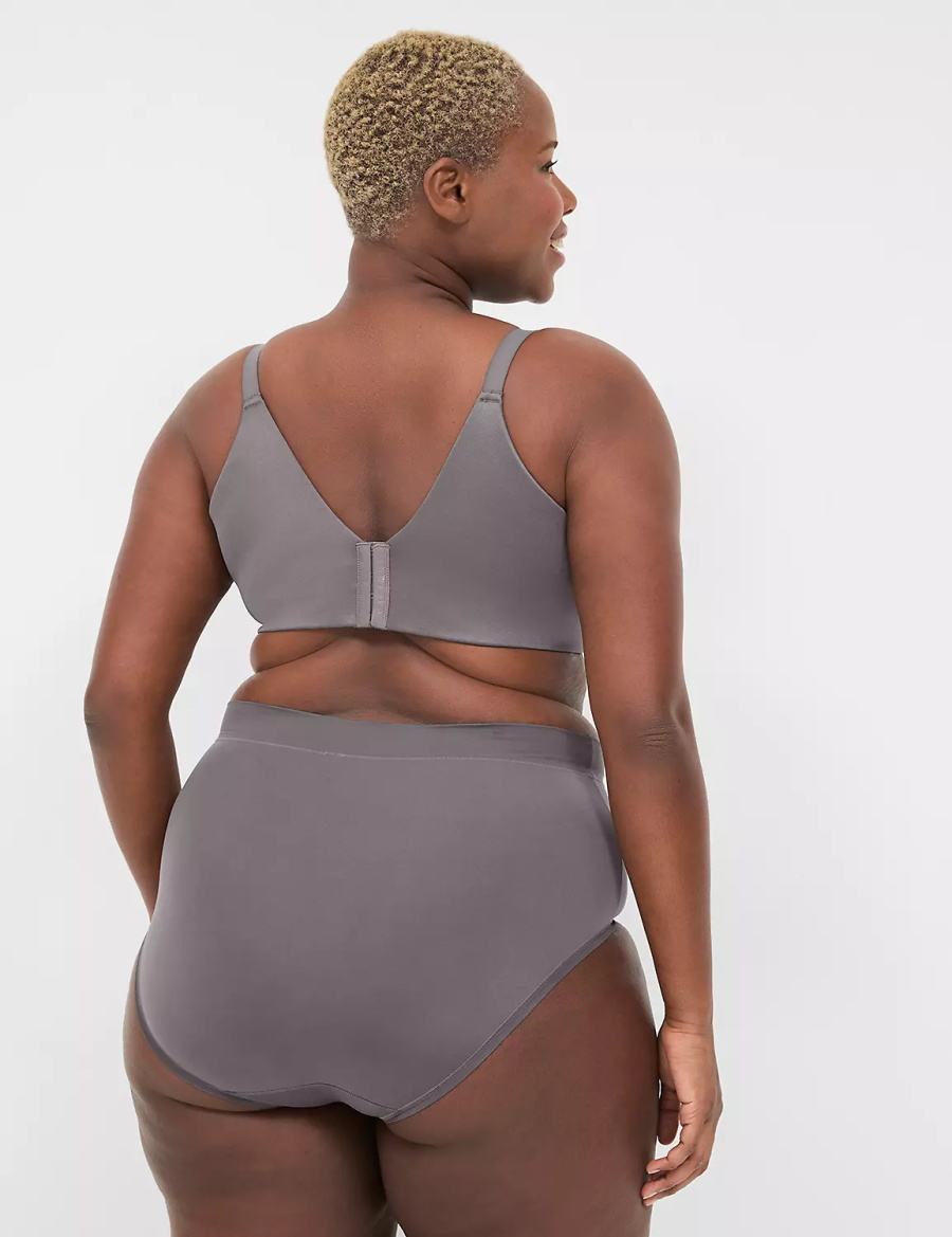 Lane Bryant Invisible Backsmoother Lightly Lined Full Coverage Bralettes Dames Donkergrijs | KMZ8992WX