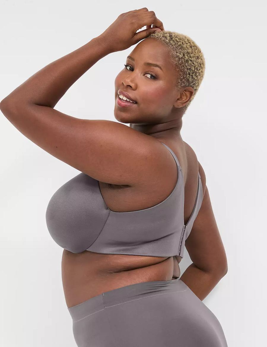 Lane Bryant Invisible Backsmoother Lightly Lined Full Coverage Bralettes Dames Donkergrijs | KMZ8992WX