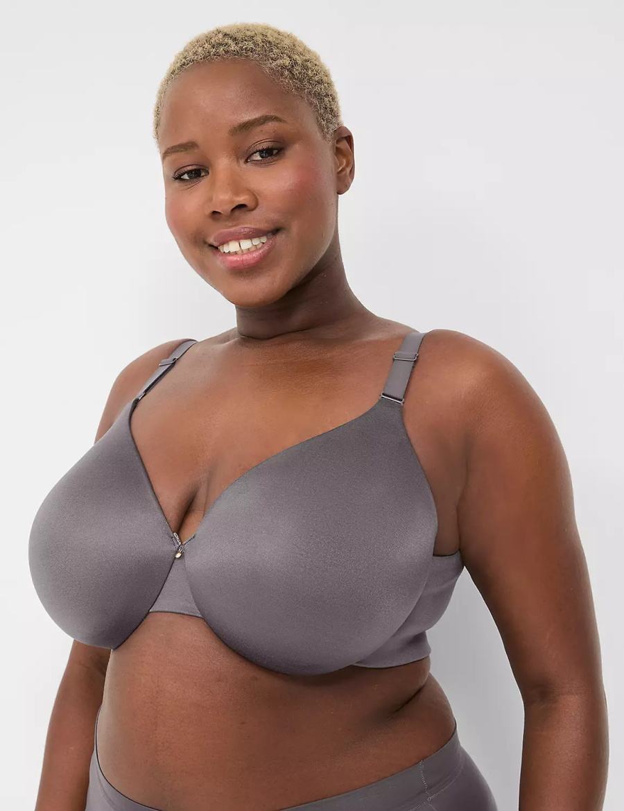 Lane Bryant Invisible Backsmoother Lightly Lined Full Coverage Bralettes Dames Donkergrijs | KMZ8992WX