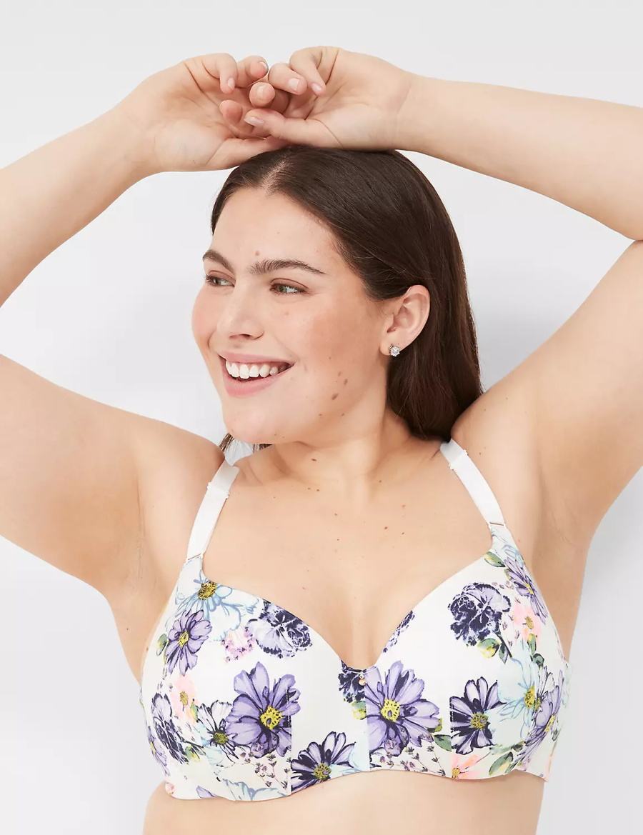 Lane Bryant Invisible Backsmoother Lightly Lined Balconette BH Dames Wit | VHE689LY